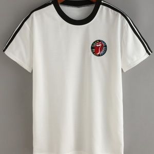 short sleeve Rolling Stones inspired t-shirt
